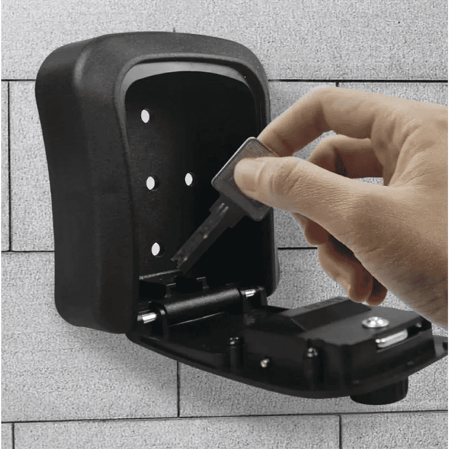 Wall-Mounted Key Lock Box with 4-Digit Combination Key Safe Box