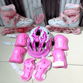 Full Set Hard Boot Skates with Rubber Glowing Wheels
