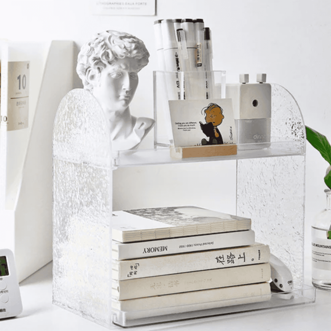 Two-Tier Acrylic Storage Rack