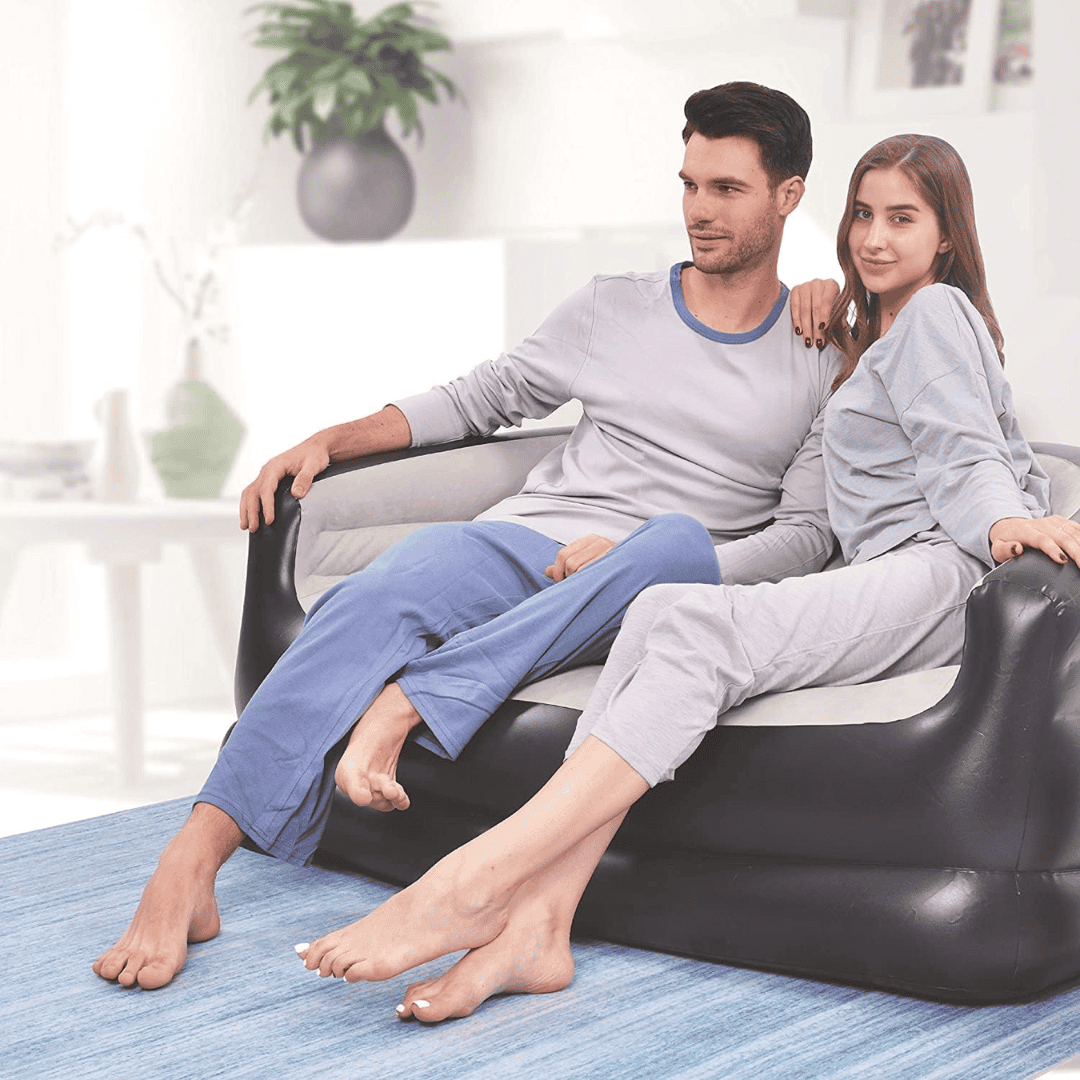 Inflatable 2-Seater Couch Blow-Up Air Sofa