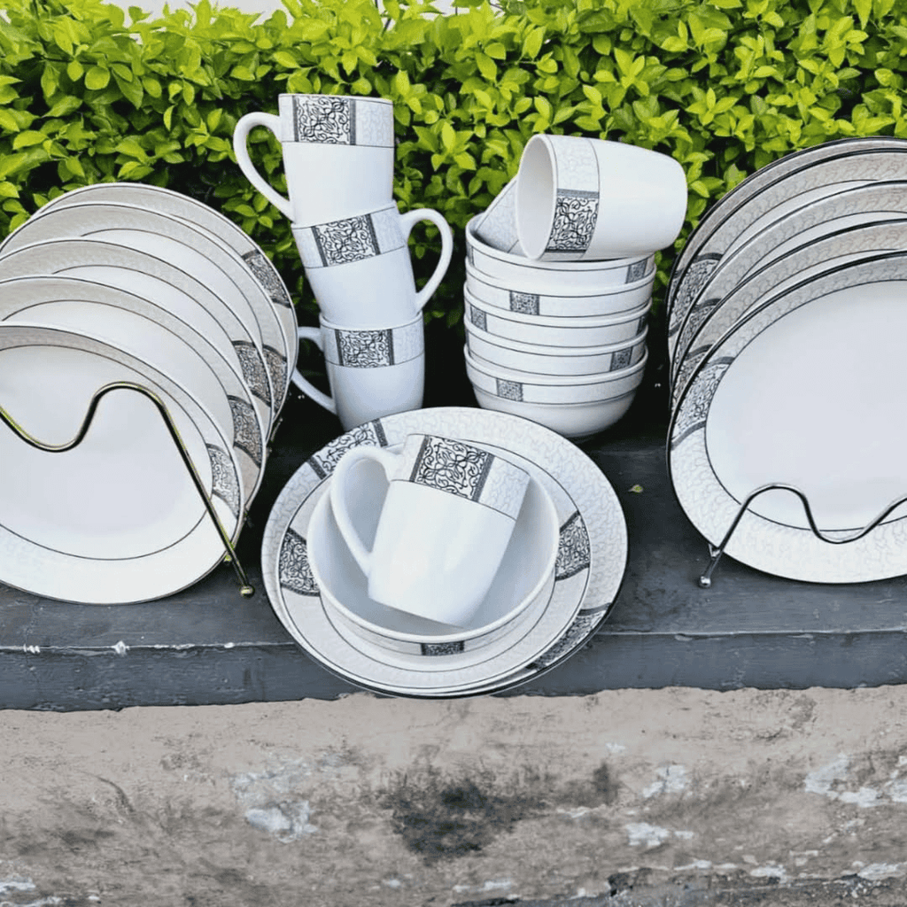 24pc Dinner Set with Deep Plates