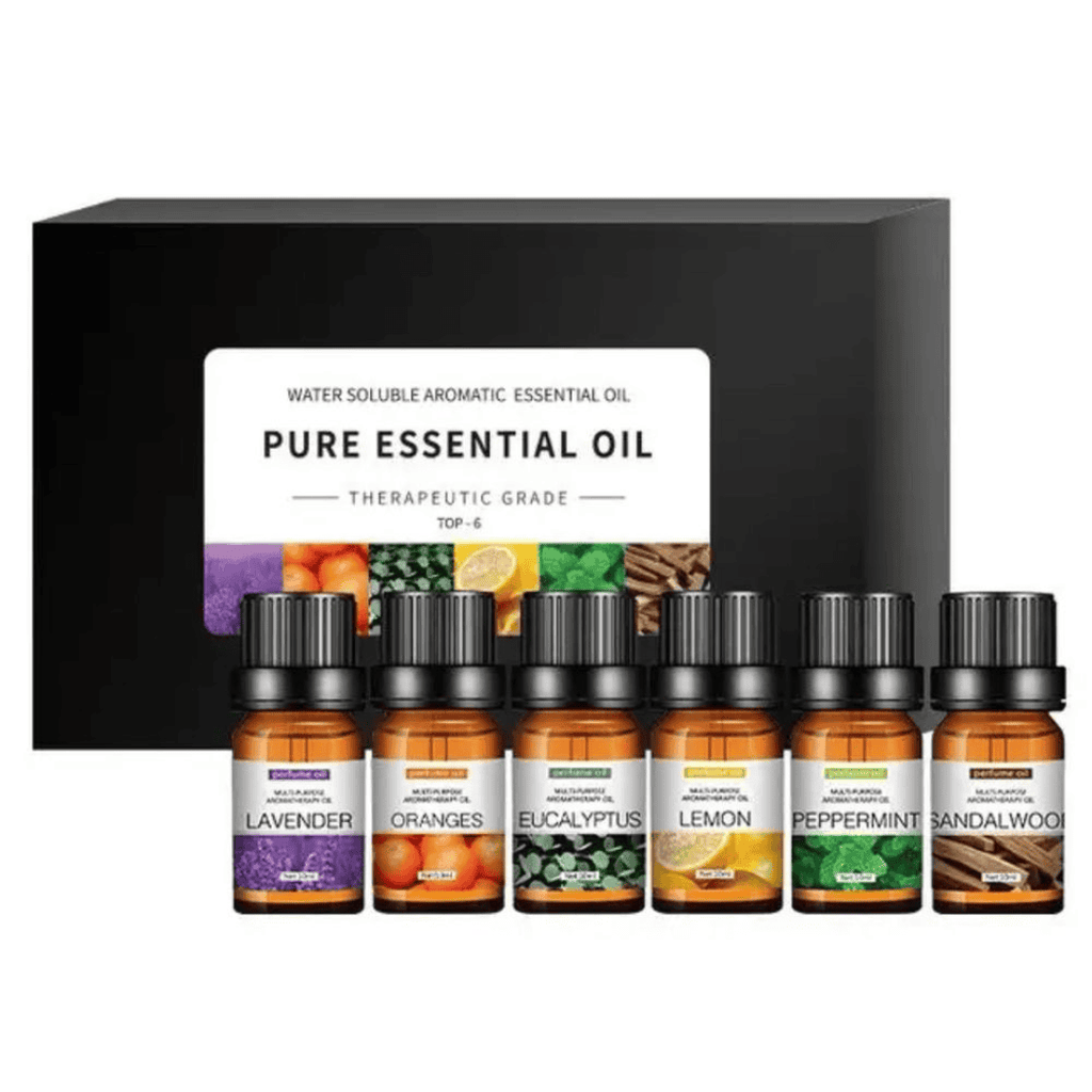 6pc Set 100{2065b22fa491b266a992e40606aaf4f3b30023166bdd0a41802df372cc64f91d} Pure Natural Aromatherapy Essential Oils