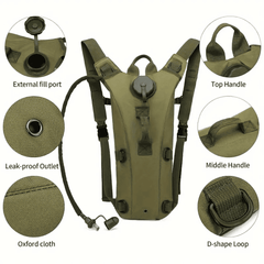 2-in-1 Hydration Backpack with 3L Insulated Water Bag