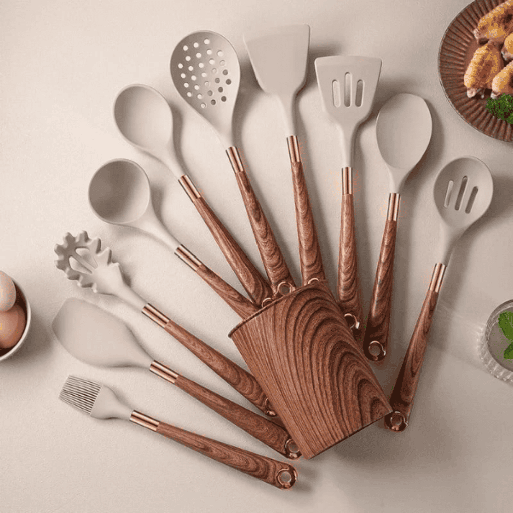 11pcs Silicone Spoon Set
