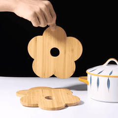 6 Pcs Set Bamboo Coasters