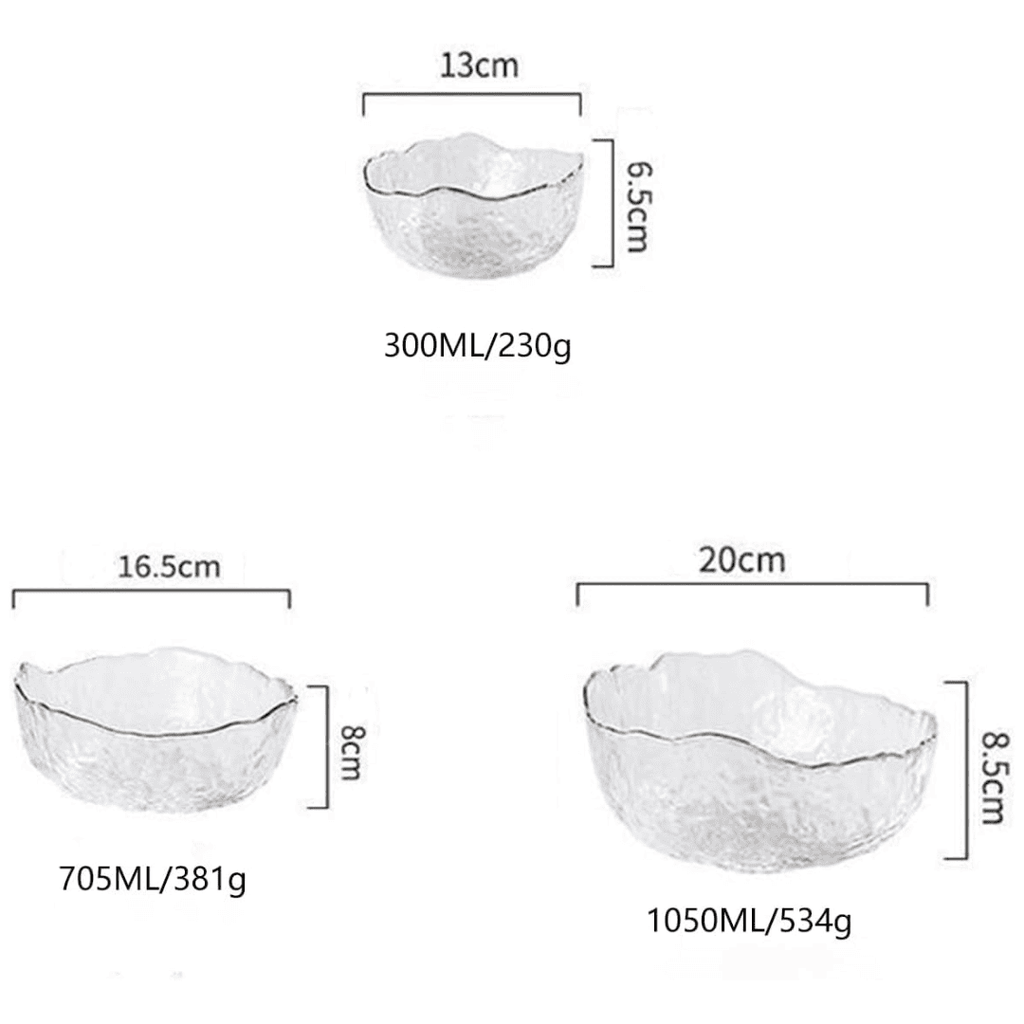 3 Pcs Set Salad/Fruit Bowl