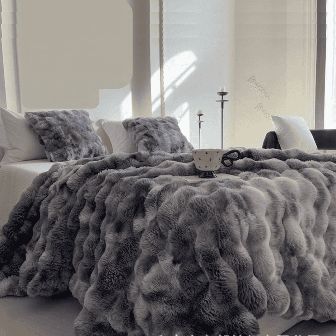 Soft Bubble Winter Throw Blanket Tie Dye Minky Blanket