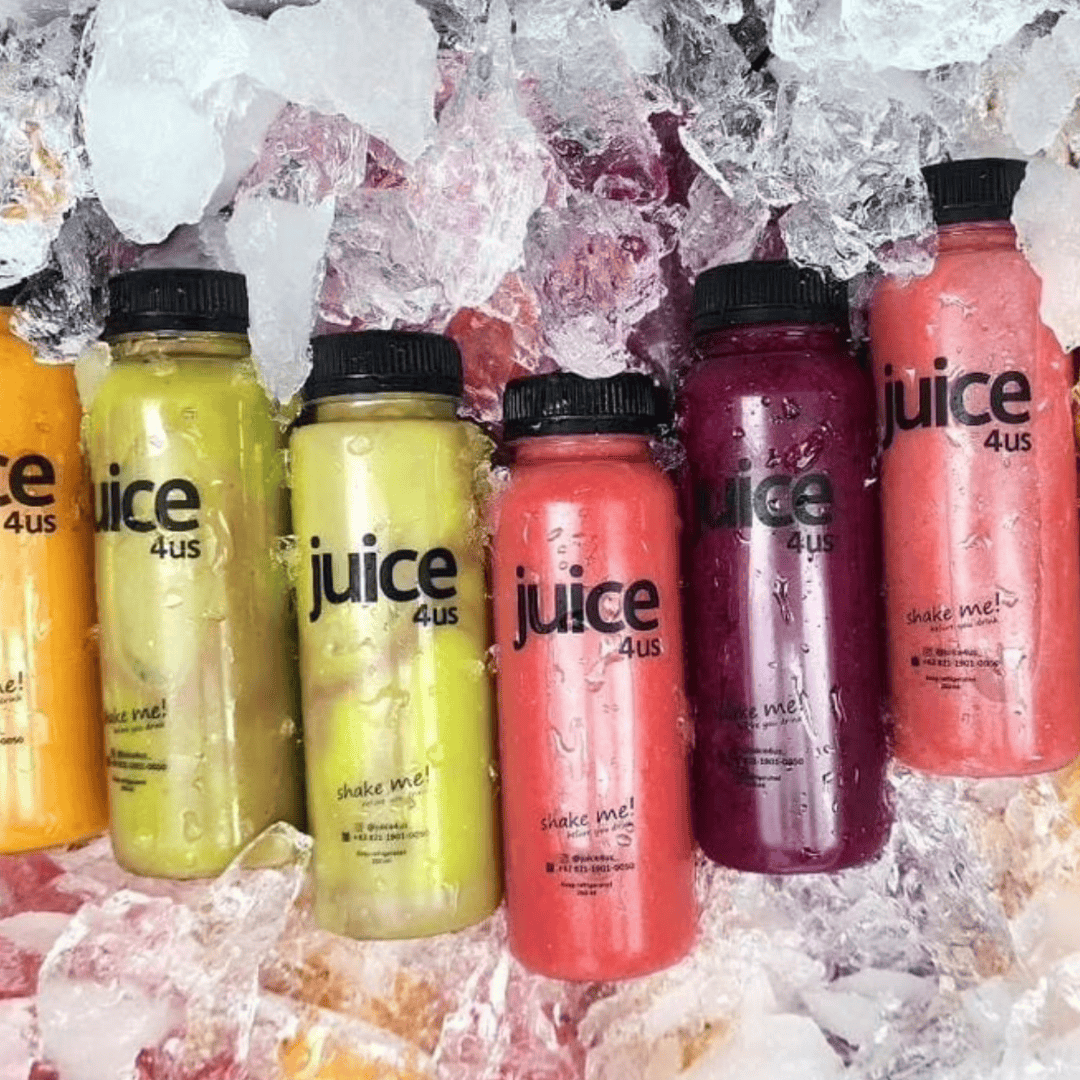Reusable Glass Juice Bottles