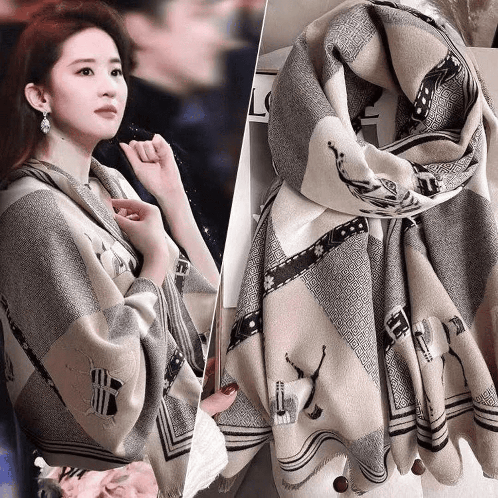 Floral Print Scarf for Women