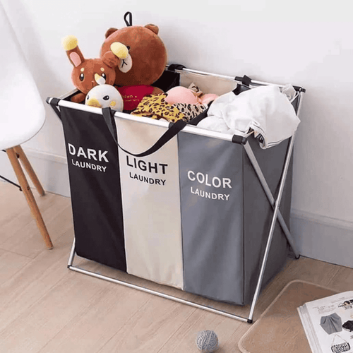 3 Grid Foldable Laundry Basket