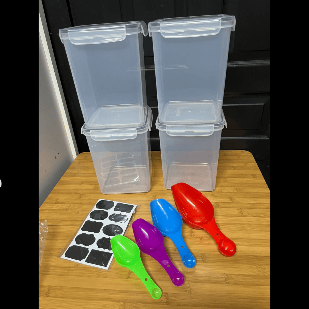 4pcs BPA-Free Airtight Food Storage Containers