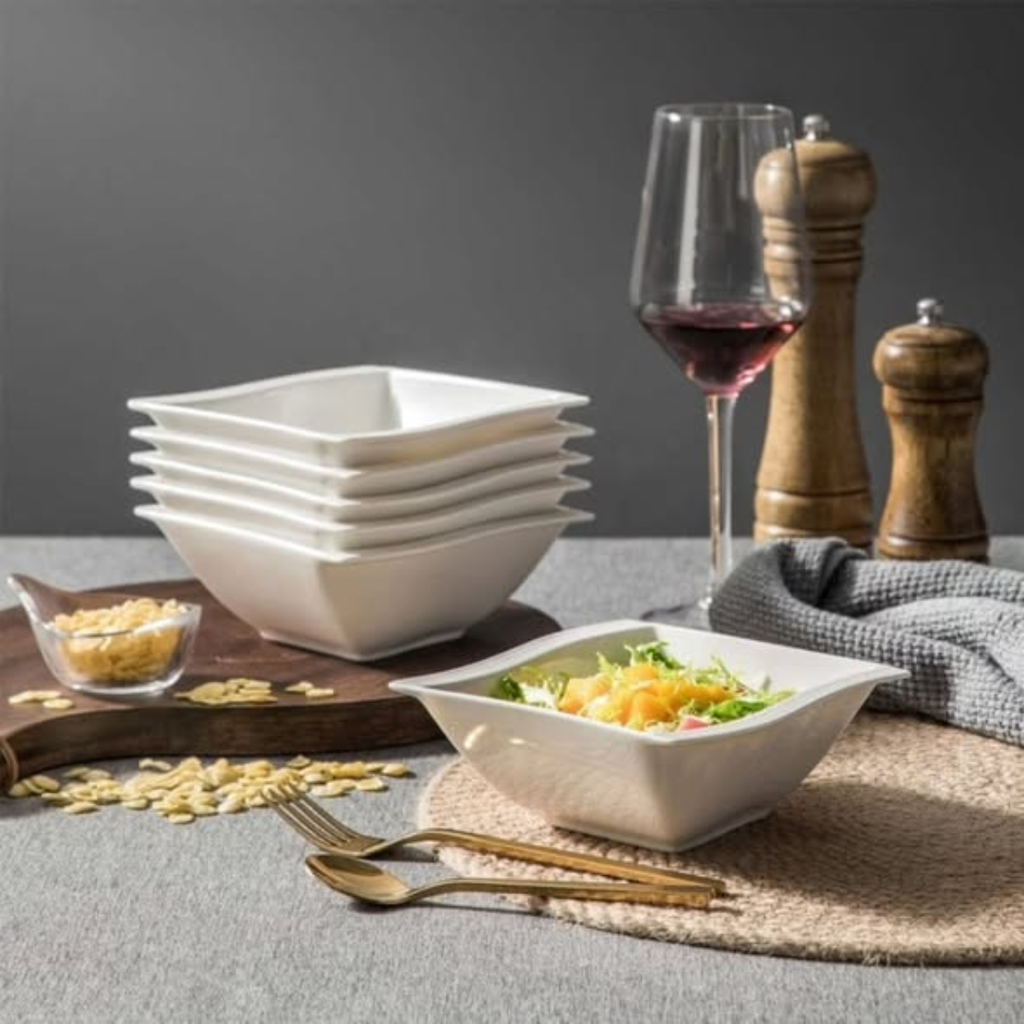 6 pcs Fancy Shapely With Lines Bowl set