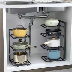 4 Layer Pot Storage Rack