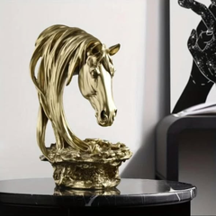 Delux White And Gold Horse