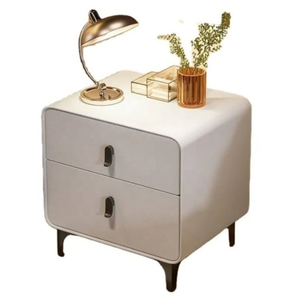 White Bedside Table