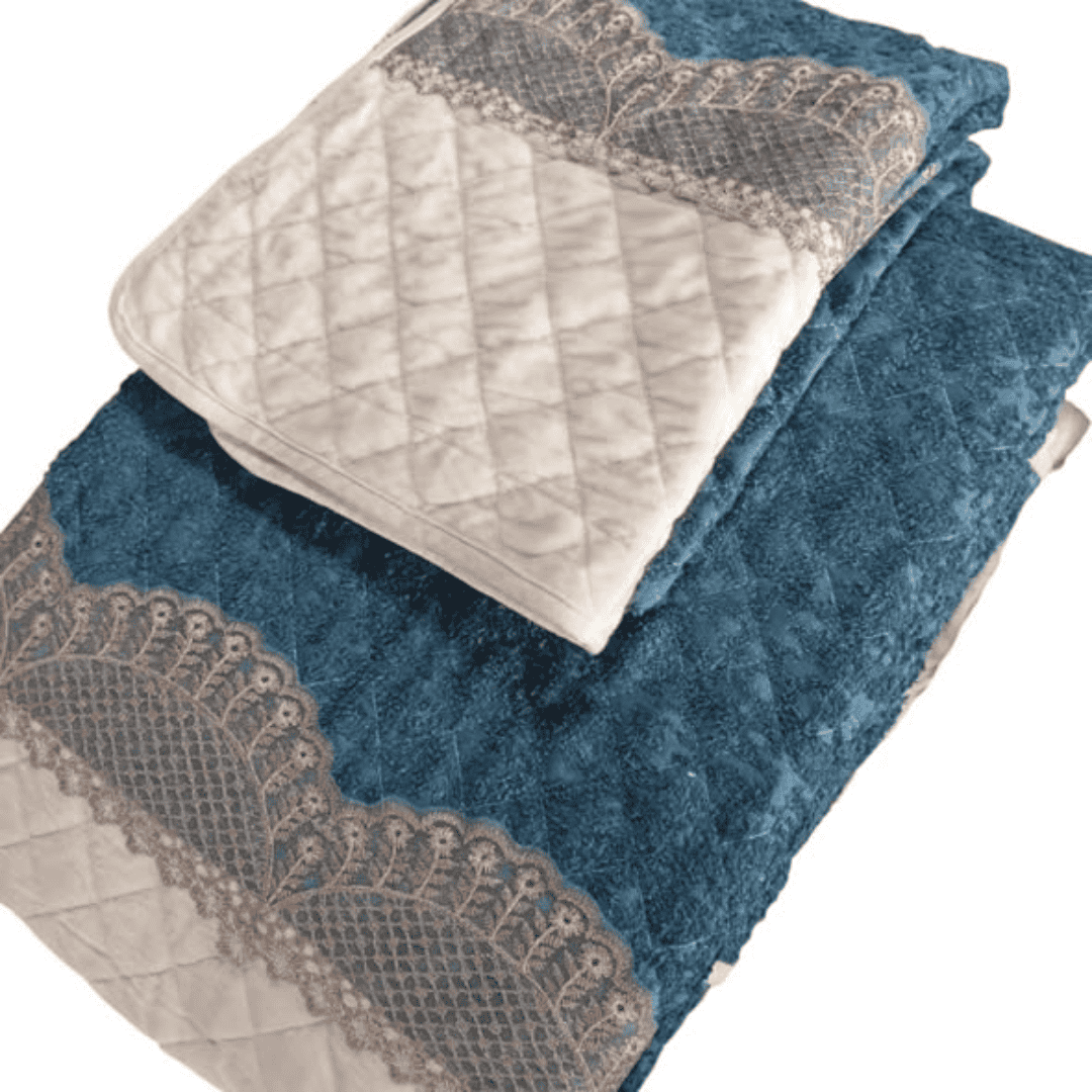 Heavy Laced Velvet Bedcovers