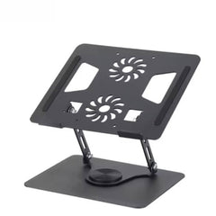 Adjustable Laptop Stand with Dual Cooling Fans