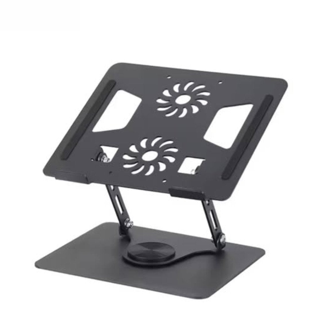 Adjustable Laptop Stand with Dual Cooling Fans