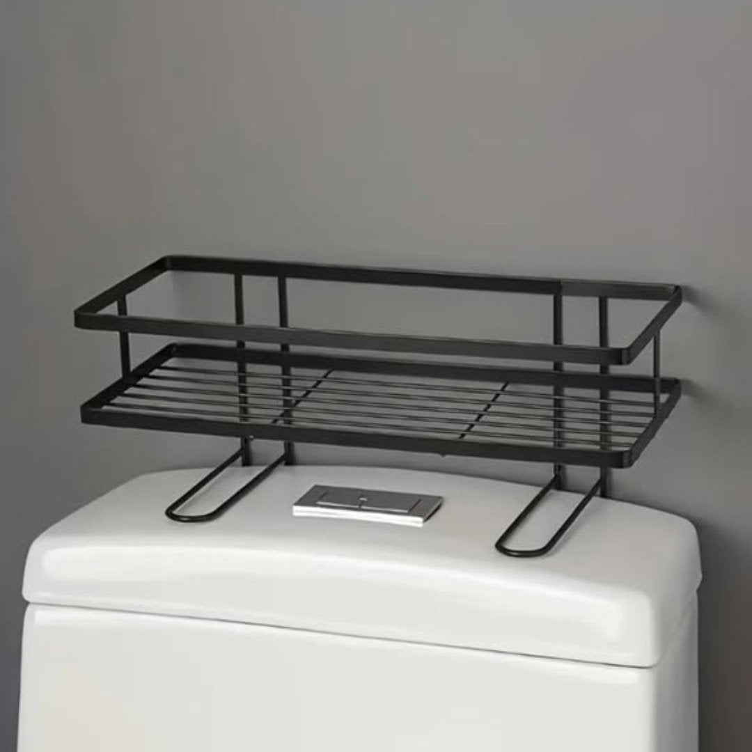 Metallic over the Toilet Rack