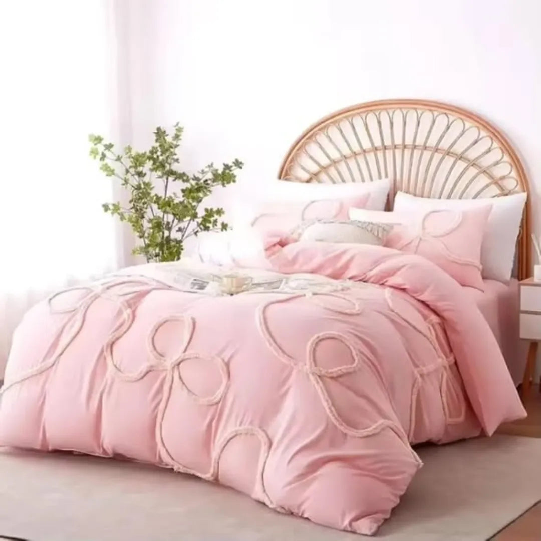 Bowknot Tufted Duvet cover set