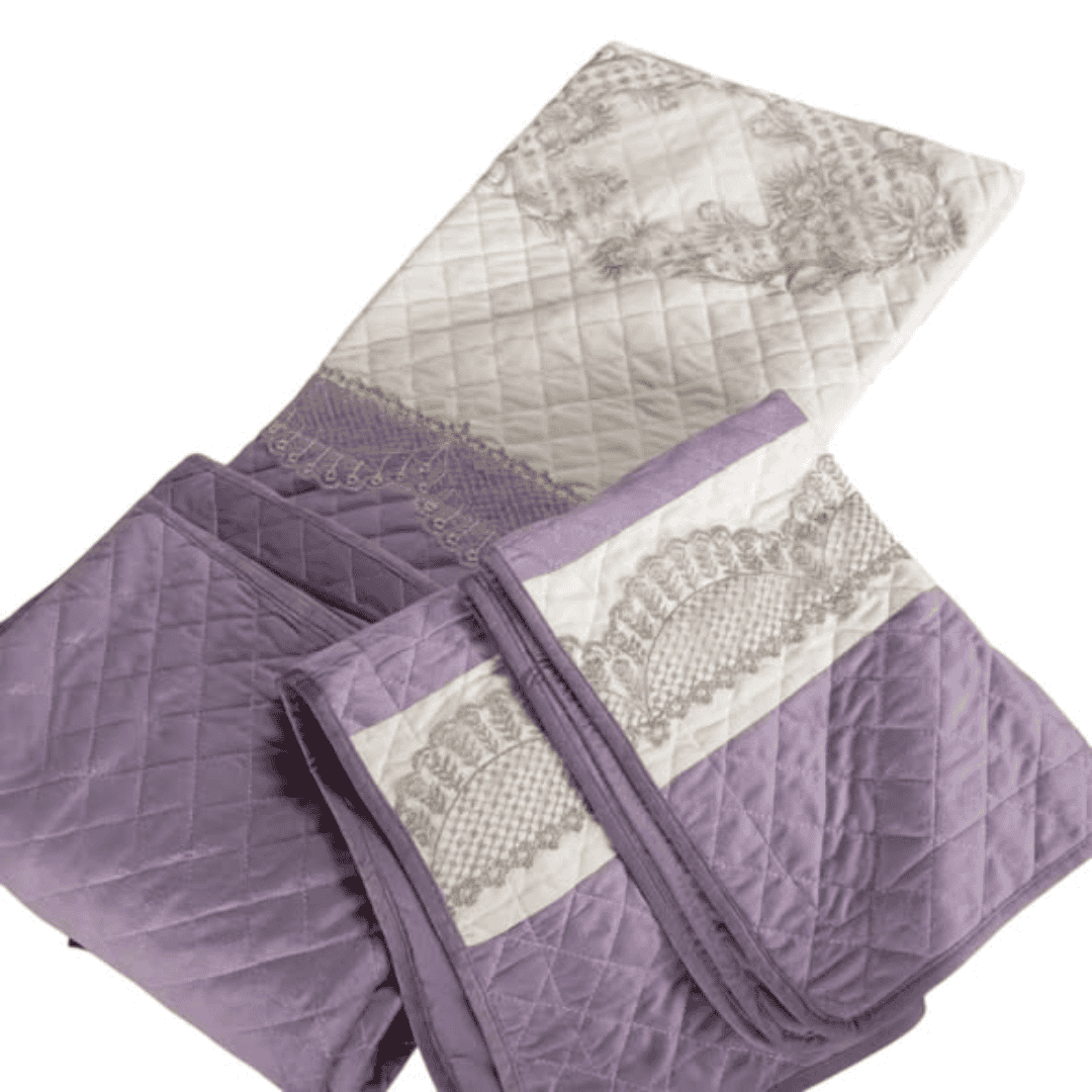 Heavy Laced Velvet Bedcovers