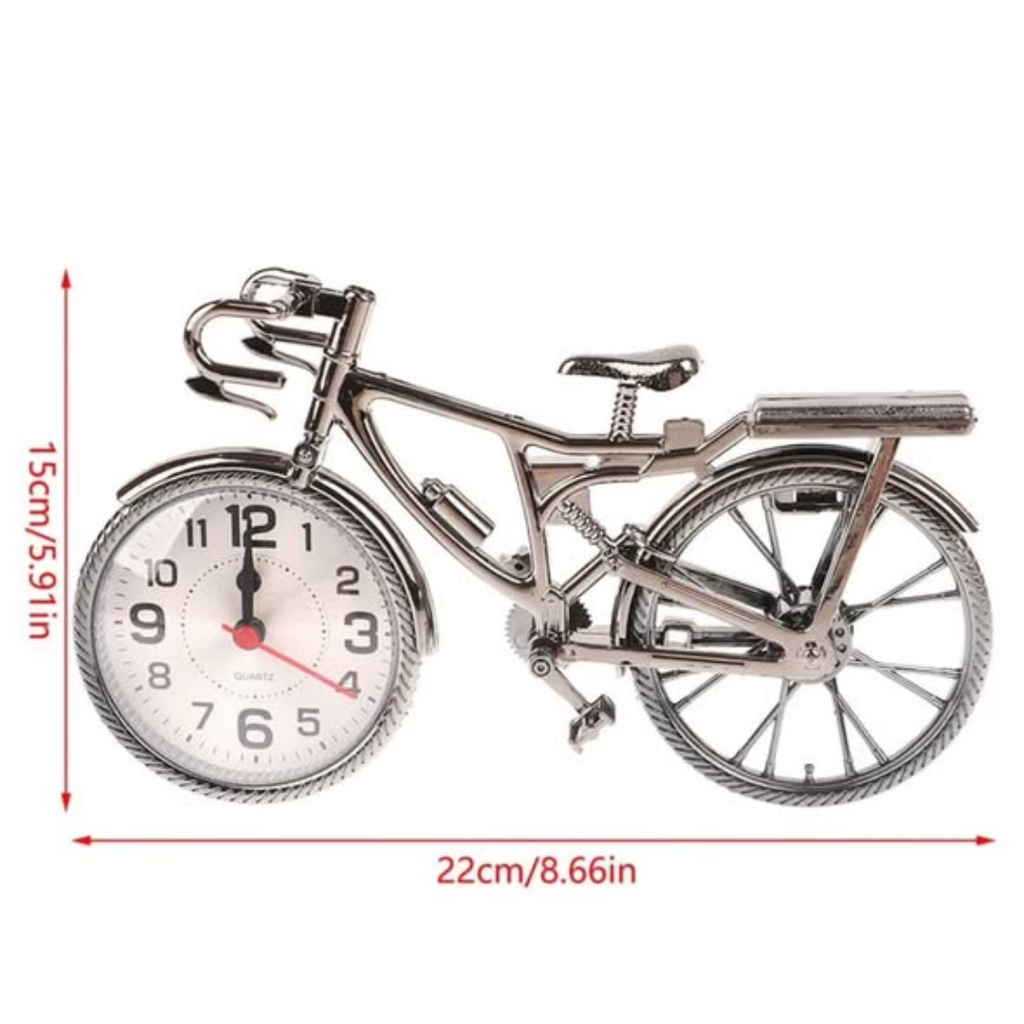 Vintage Numerical Bicycle Shape Creative Alarm Clock