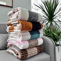 Checked Velvet Fleece Blanket