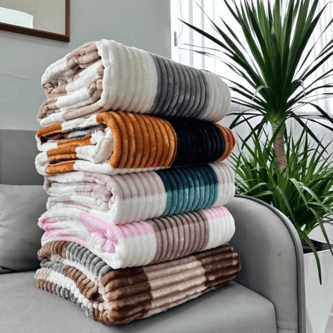 Checked Velvet Fleece Blanket