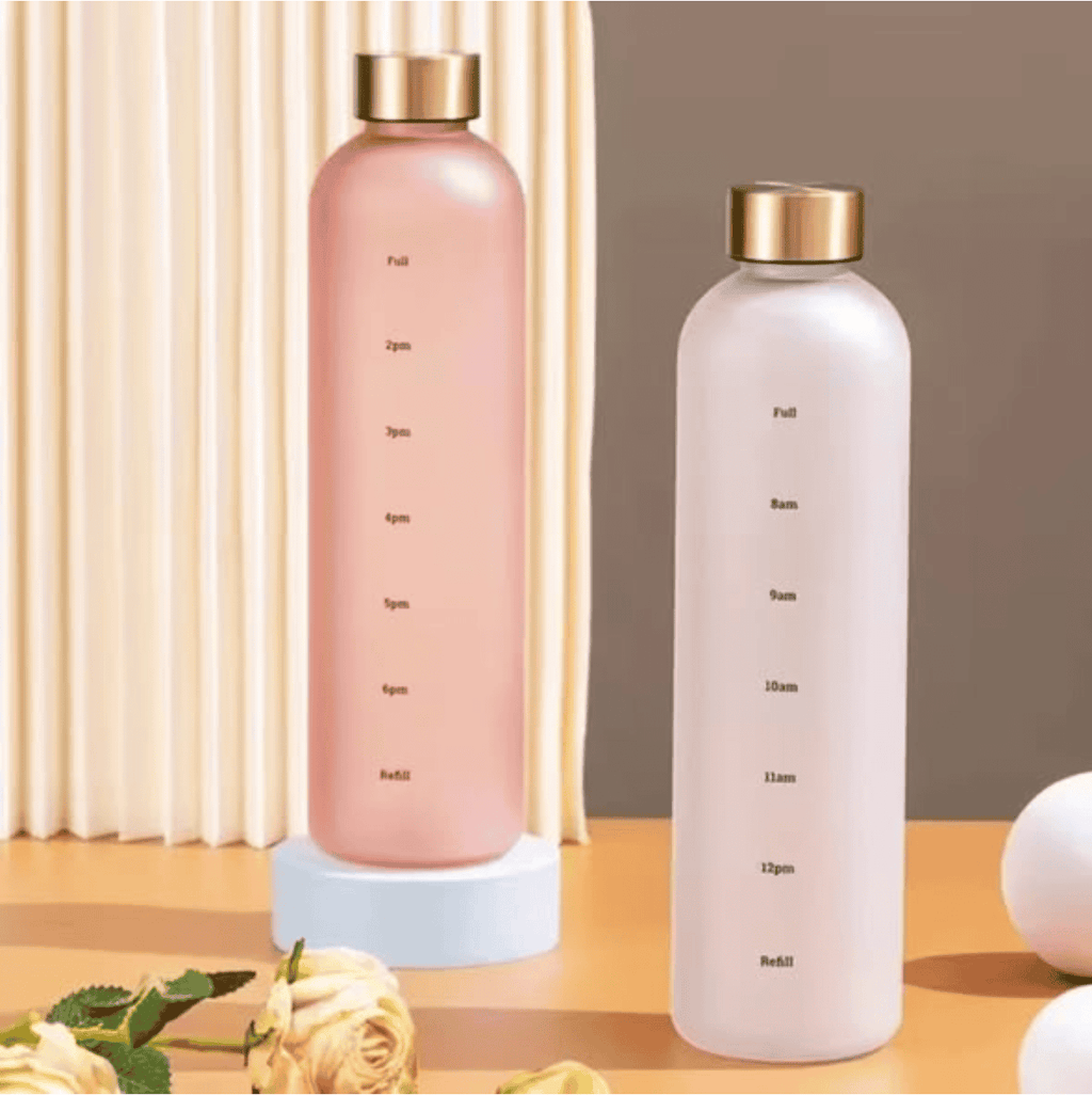 Water Bottle 1000ml Frosted Plastic Space Cup