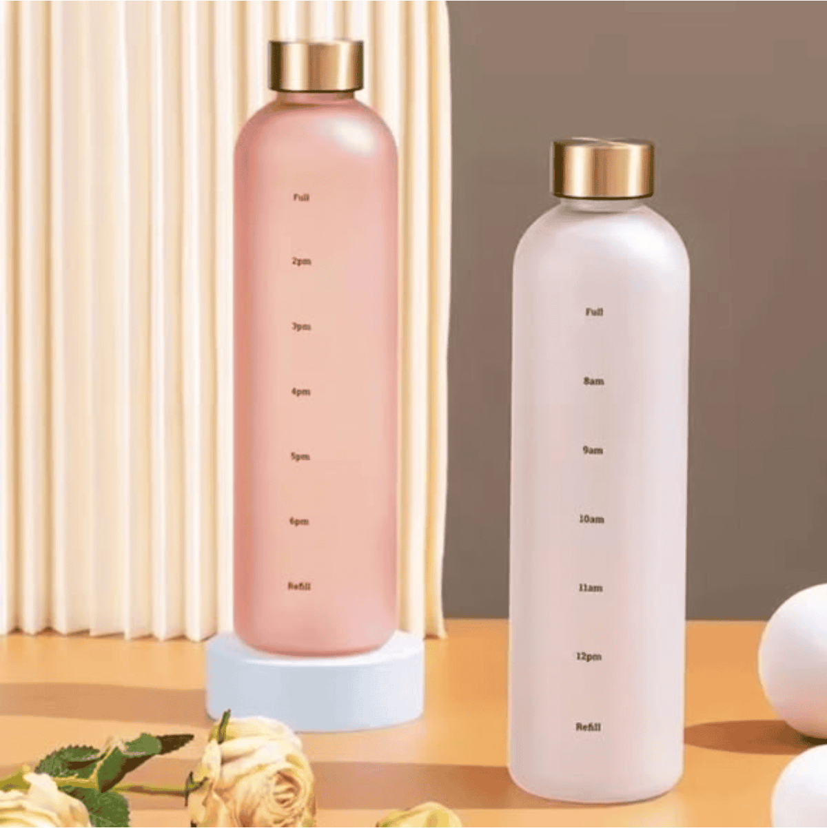 Water Bottle 1000ml Frosted Plastic Space Cup