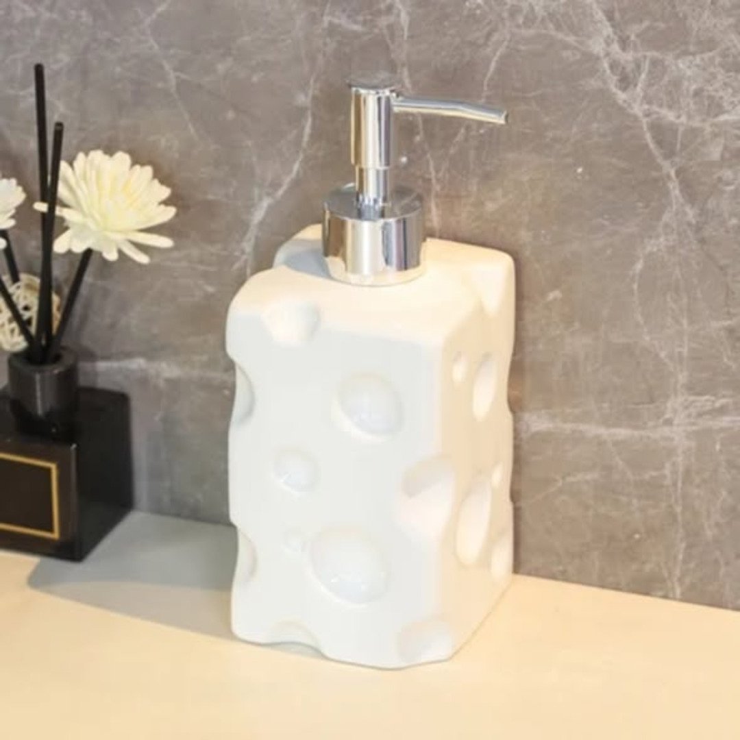 Rabbit Cheese Ceramic Liquid Soap Dispenser