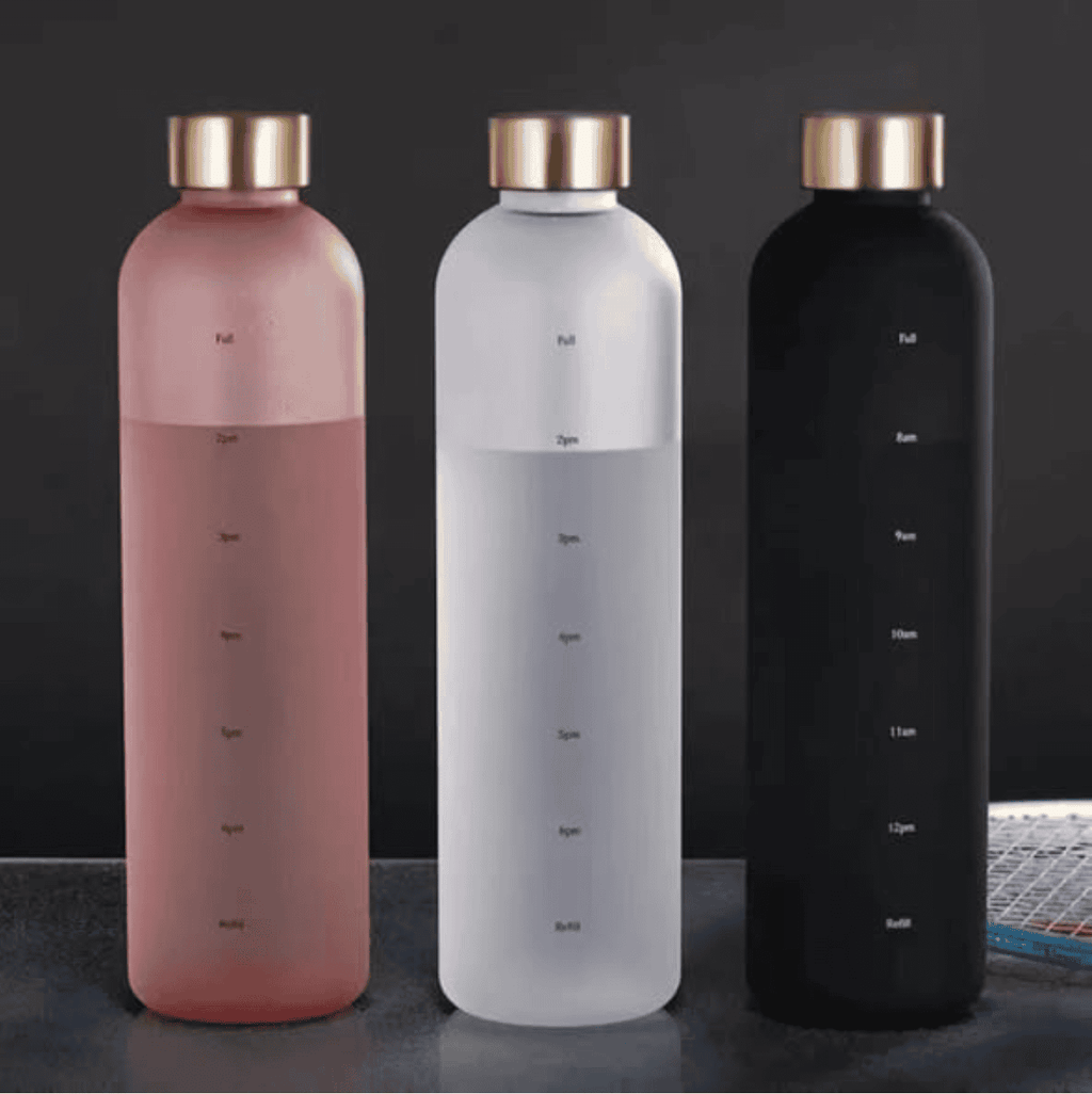 Water Bottle 1000ml Frosted Plastic Space Cup