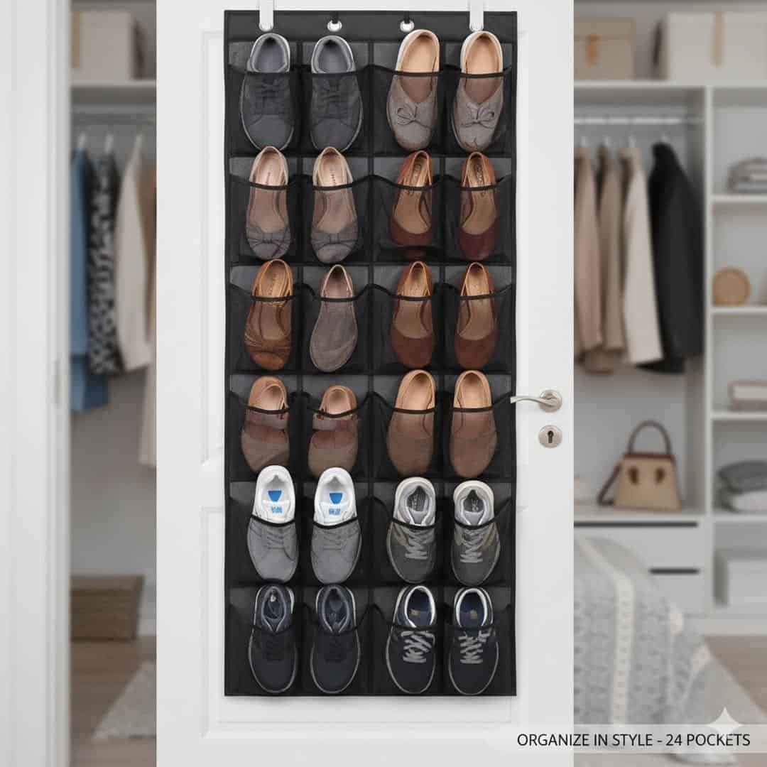 24 Pockets Multipurpose Over the Door Organizer