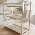 3-Tier Cream Dish Rack