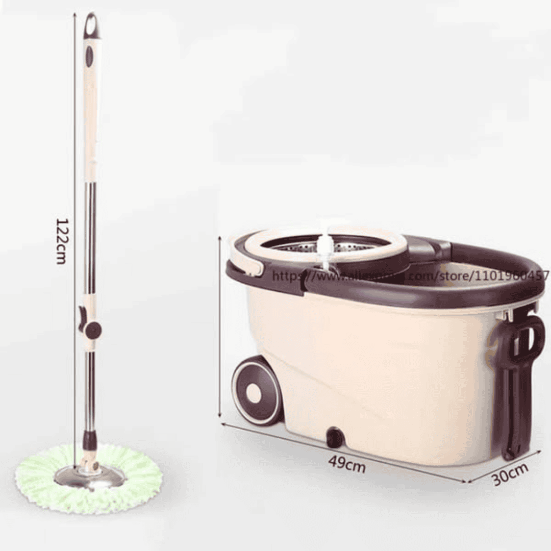 360° Spin Mop with Bucket and Dehydration Basket