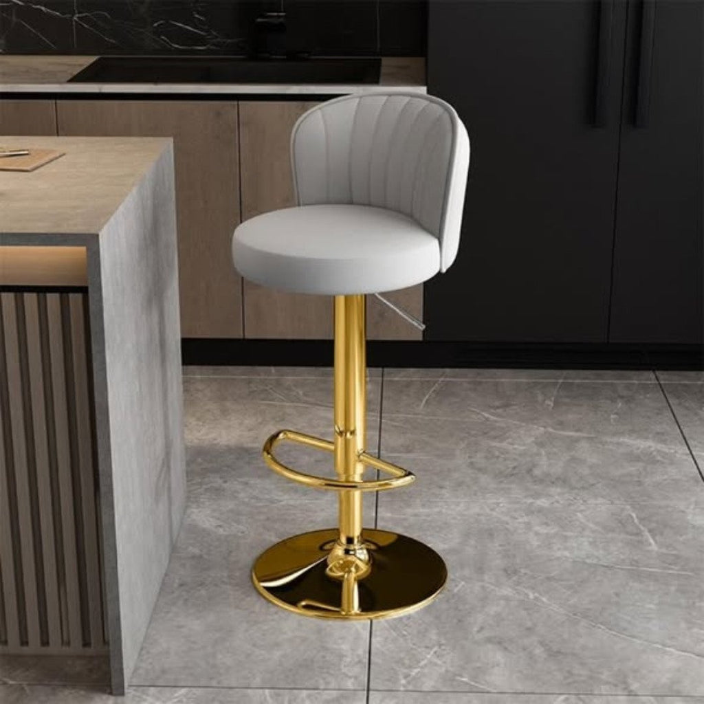 Luxury European Leather Bar Chairs