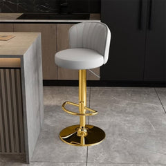 Luxury European Leather Bar Chairs