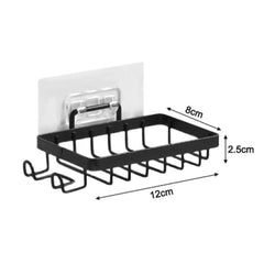 Wall mounted stainless steel soap dish