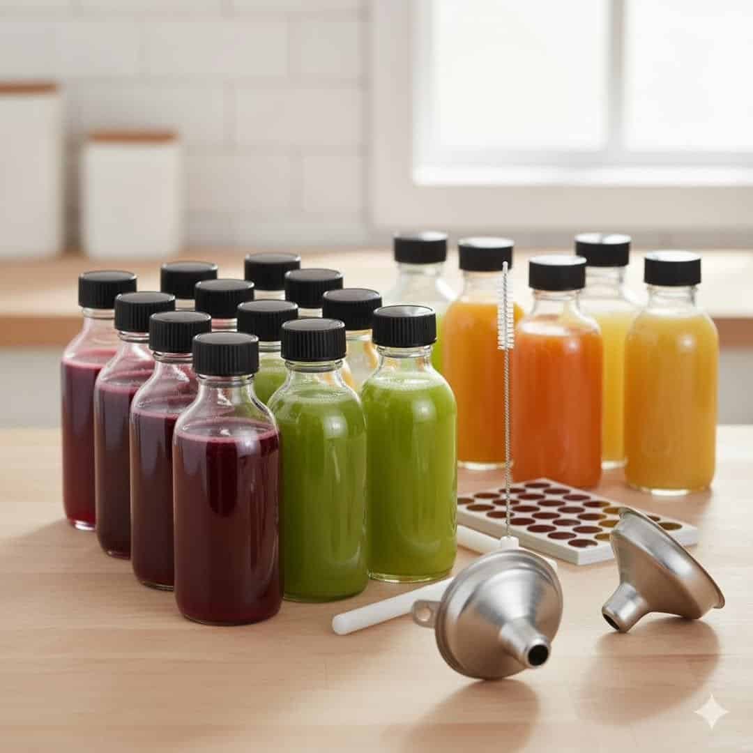 Glass Ginger Shots Bottles