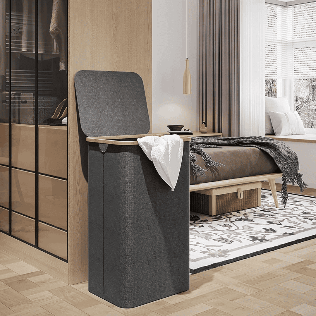 Foldable Laundry Basket with Lid