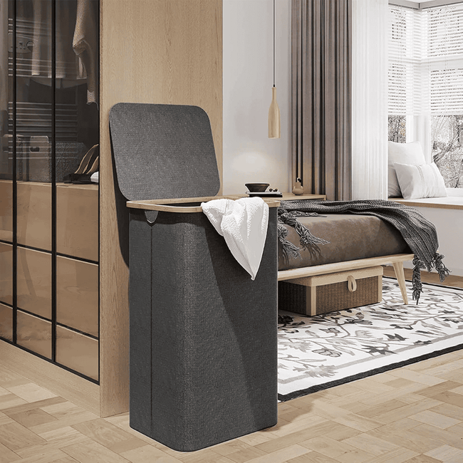 Foldable Laundry Basket with Lid