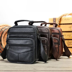 Unisex Leather Crossbody Bag