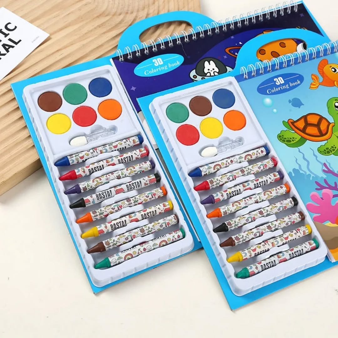 Kids Painting and Coloring Book