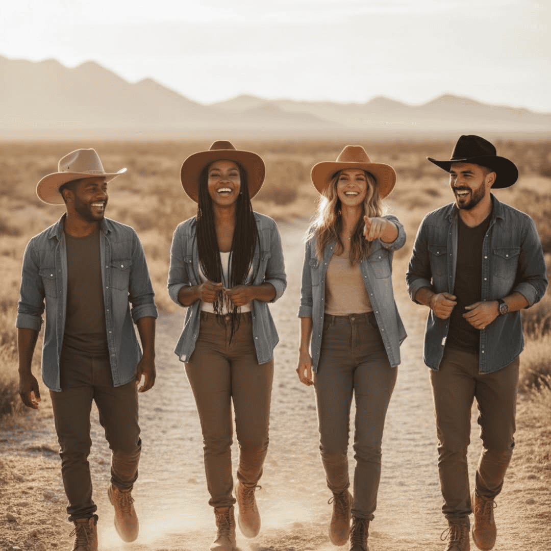 Adult Unisex Cowboy / Cowgirl Hat