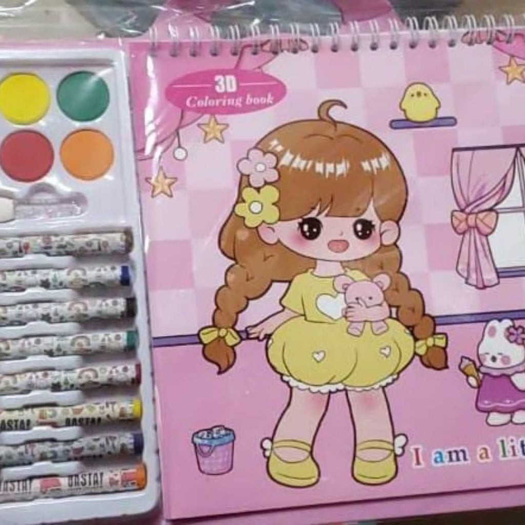 Kids Painting and Coloring Book