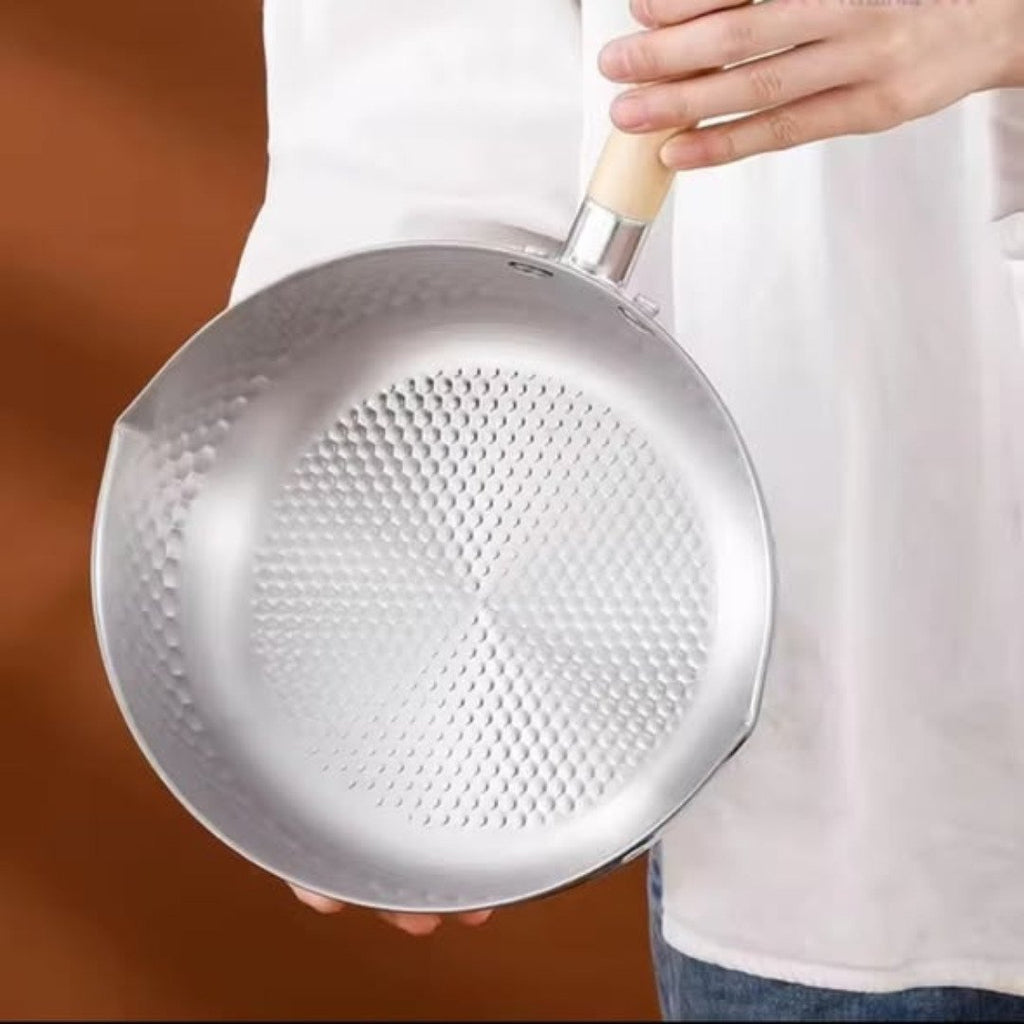 Stainless Steel Sufuria with Wooden Handle