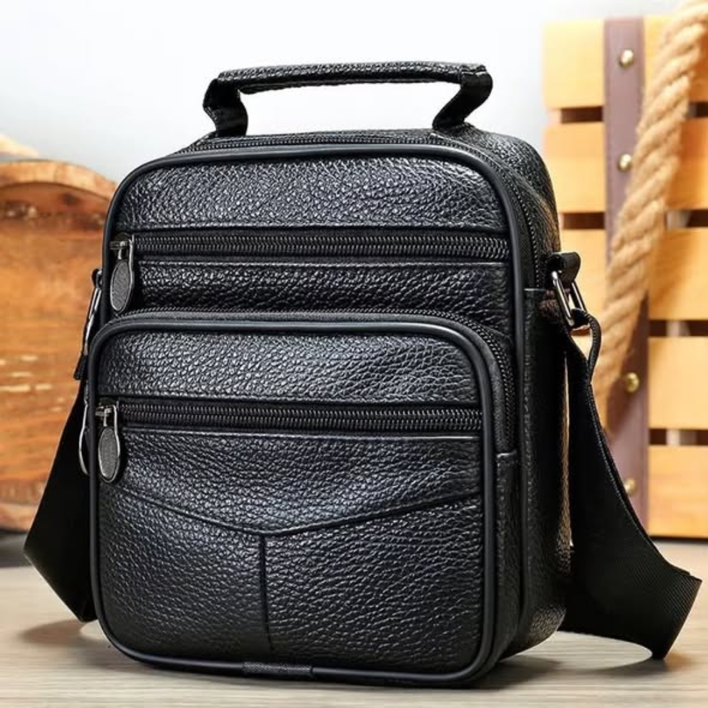 Unisex Leather Crossbody Bag