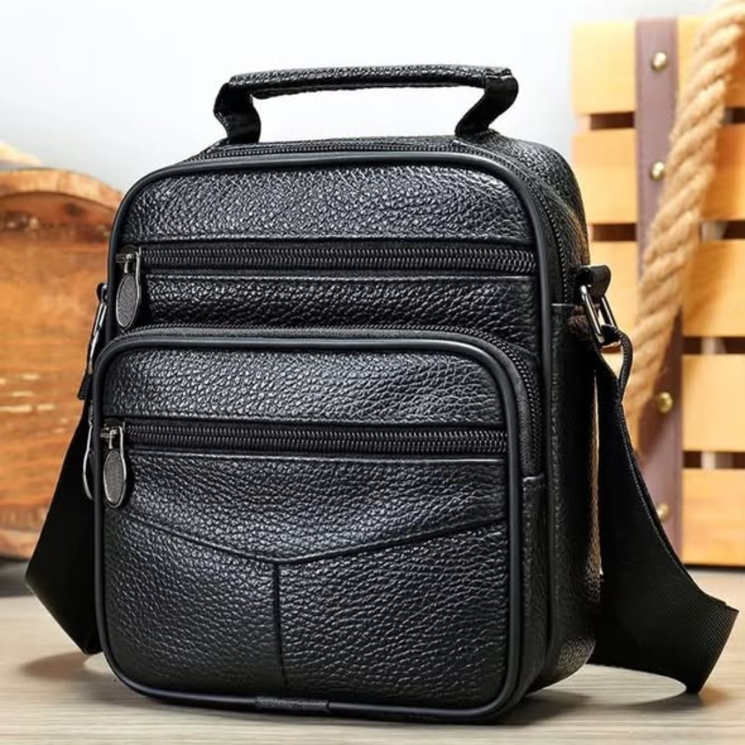 Unisex Leather Crossbody Bag