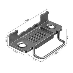Wall mounted punch free soap holder