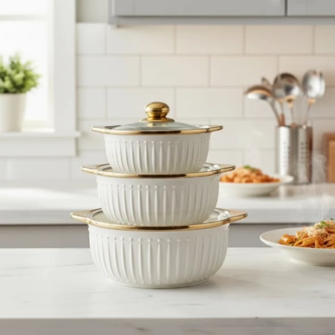 3pcs Ceramic Pots